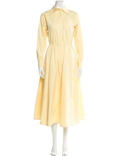 Pre-owned Tory Burch Long Dress In Yellow