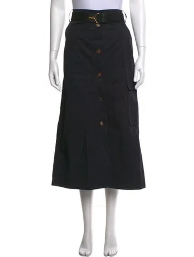 Pre-owned Tory Burch Long Skirt In Black