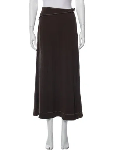 Pre-owned Tory Burch Long Skirt In Brown