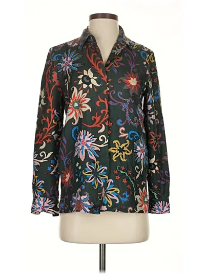 Pre-owned Tory Burch Long Sleeve Blouse In Black