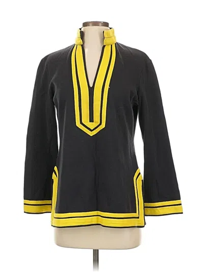 Pre-owned Tory Burch Long Sleeve Blouse In Gray