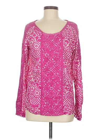 Pre-owned Tory Burch Long Sleeve Blouse In Pink