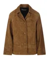 Tory Burch Structured Jacket With Tailored Silhouette In Brown