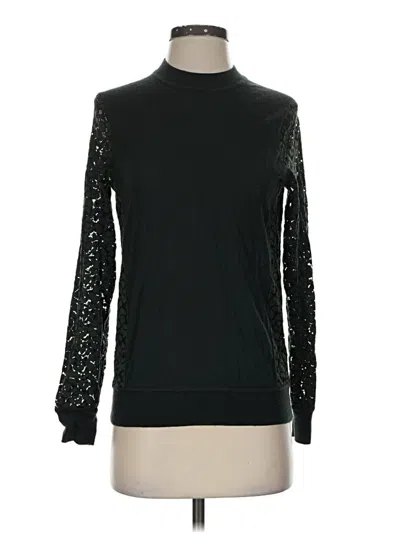 Pre-owned Tory Burch Long Sleeve Top Black Turtleneck Tops