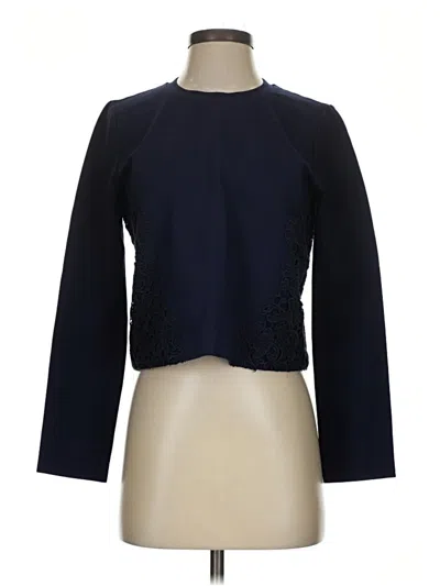Pre-owned Tory Burch Long Sleeve Top Blue Boatneck Tops