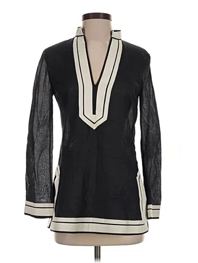 Pre-owned Tory Burch Long Sleeve T-shirt In Black