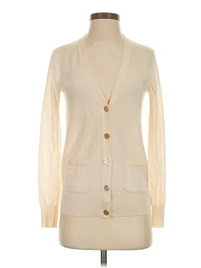 Pre-owned Tory Burch Long Sleeve T-shirt In Ivory