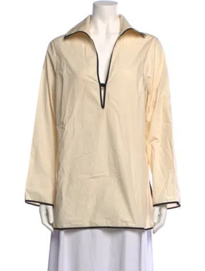 Pre-owned Tory Burch Long Sleeve Tunic In Neutrals