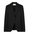 Tory Burch Long-sleeved Suit Coat In Black
