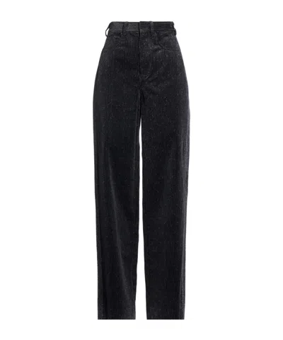 Tory Burch Loose Corduroy Pants In Black