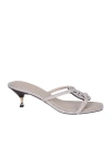 Tory Burch Miller Grey Sandals In Grey