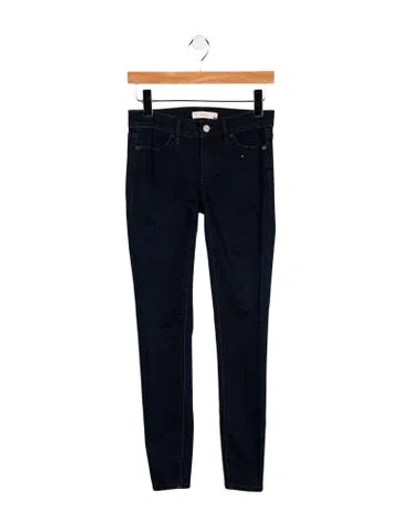 Pre-owned Tory Burch Low-rise Skinny Leg Jeans In Blue