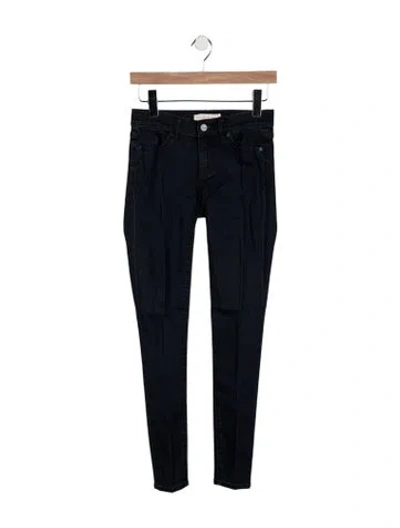 Pre-owned Tory Burch Low-rise Skinny Leg Jeans In Blue