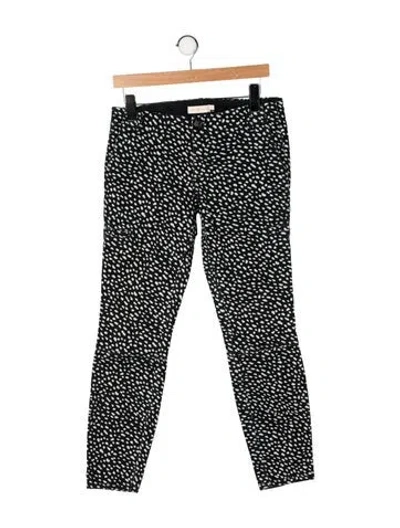 Pre-owned Tory Burch Low-rise Straight Leg Jeans In Black