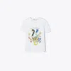 Tory Burch Lucky Duck Cotton T-shirt In White