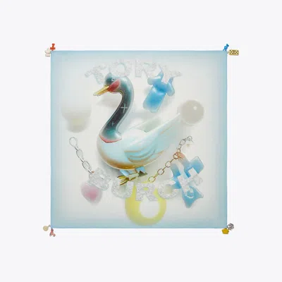 Tory Burch Lucky Duck Neckerchief In Multi