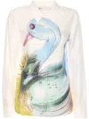Tory Burch Lucky Duck Shirt In White