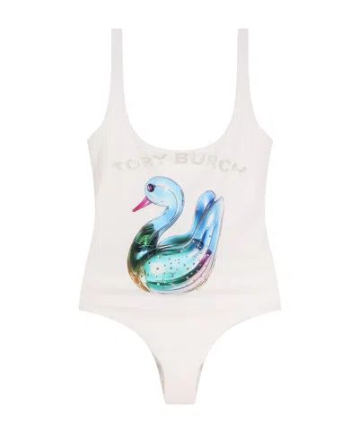 Tory Burch Lucky Duck Tank Swimsuit
