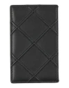 Tory Burch Man Document Holder Black Size - Leather In Black