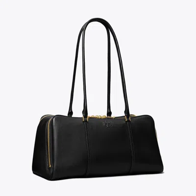 Tory Burch Marshmallow Satchel In Black
