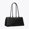 Tory Burch Marshmallow Satchel In Black