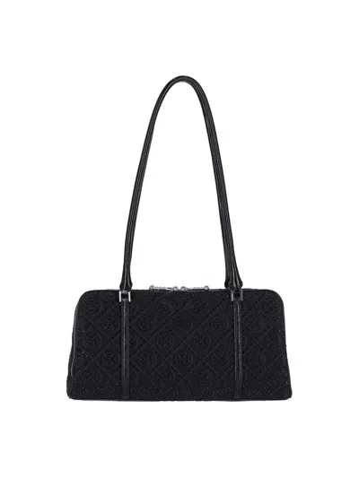 Tory Burch Marshmallow Small Shoulder Bag In Black