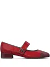 Tory Burch Mary Jane Ballerina Shoes In Red