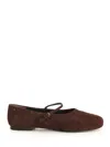 Tory Burch Brown Mary Jane Ballet Flats In Brown