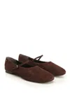 Tory Burch Brown Mary Jane Ballet Flats In Brown