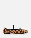 Tory Burch Runway Leopard Mary Jane Ballerina Flats In Multicolour