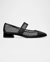 Tory Burch Cap Toe Mary Jane Ballerina With Block Heel In Nero  Perfect Black