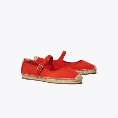 Tory Burch Mary Jane Espadrille In Red