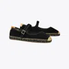 Tory Burch Round Toe Espadrilles In Perfect Black/perfect Black/natural