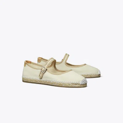 Tory Burch Mary Jane Espadrille In White
