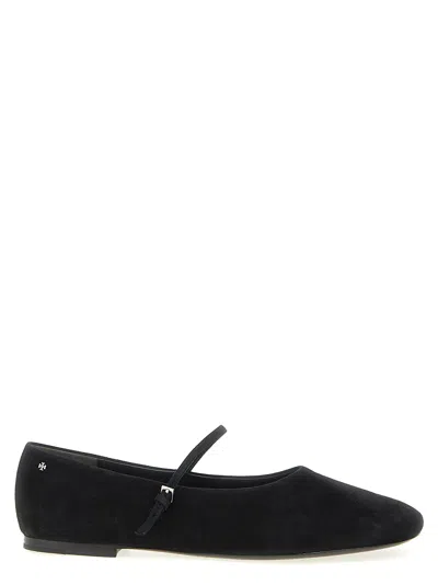 TORY BURCH MARY JANE FLAT SHOES BLACK