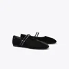 Tory Burch Mary Jane Two-band Ballet In Black
