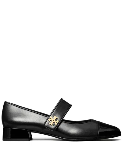 Tory Burch Mary Jane With Contrasting Toe And Heel In Black