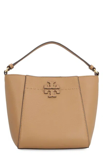 Tory Burch "mcgraw" Bag Small In Buff