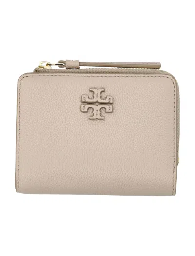 Tory Burch Mcgraw Bi-fold Wallet In Fresh Clay