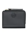 Tory Burch Textured Finish Bi-fold Wallet By Mcgraw In Black