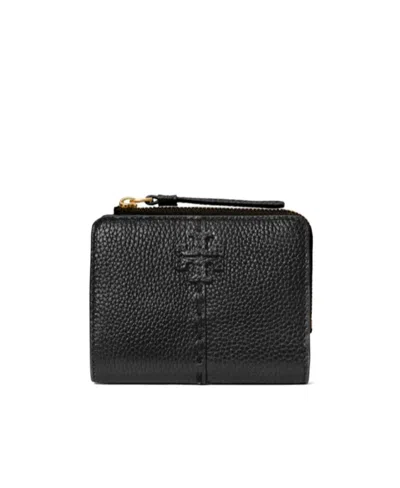 Tory Burch Mcgraw Bi-fold Wallet In Black