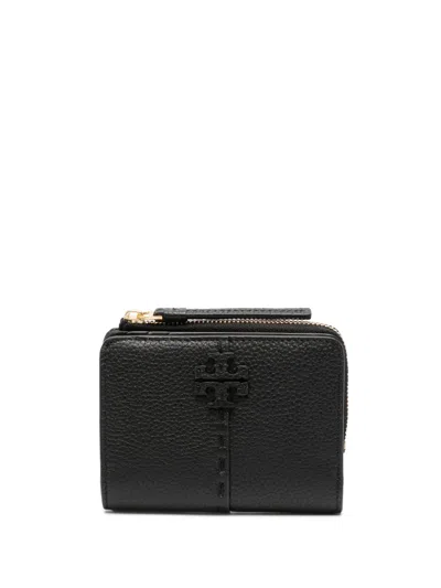 Tory Burch Mcgraw Bi-fold Wallet In Schwarz
