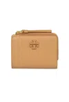 Tory Burch Mcgraw Bi-fold Wallet In Tiramisu