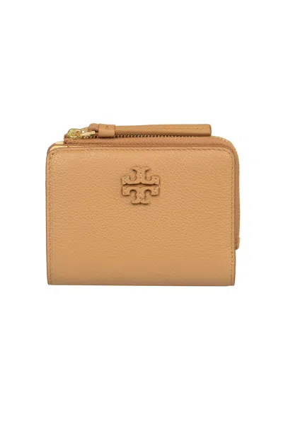 Tory Burch Mcgraw Bi-fold Wallet In Tiramisu