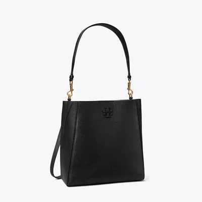 Tory Burch Mcgraw Bucket Bag In Black