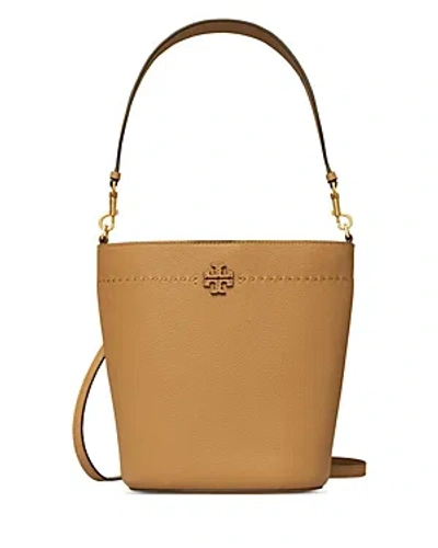 Tory Burch Mcgraw Bucket Bag In Tiramisu/brass