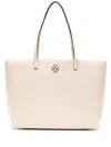 Tory Burch Mcgraw Double-t Tote Bag In Neutrals