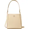 Tory Burch Mcgraw Leather Bucket Bag In Brie