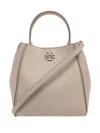 Tory Burch Mcgraw Small Bucket Bag In Neutrals