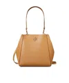Tory Burch Mcgraw Leather Bucket Bag In Nude